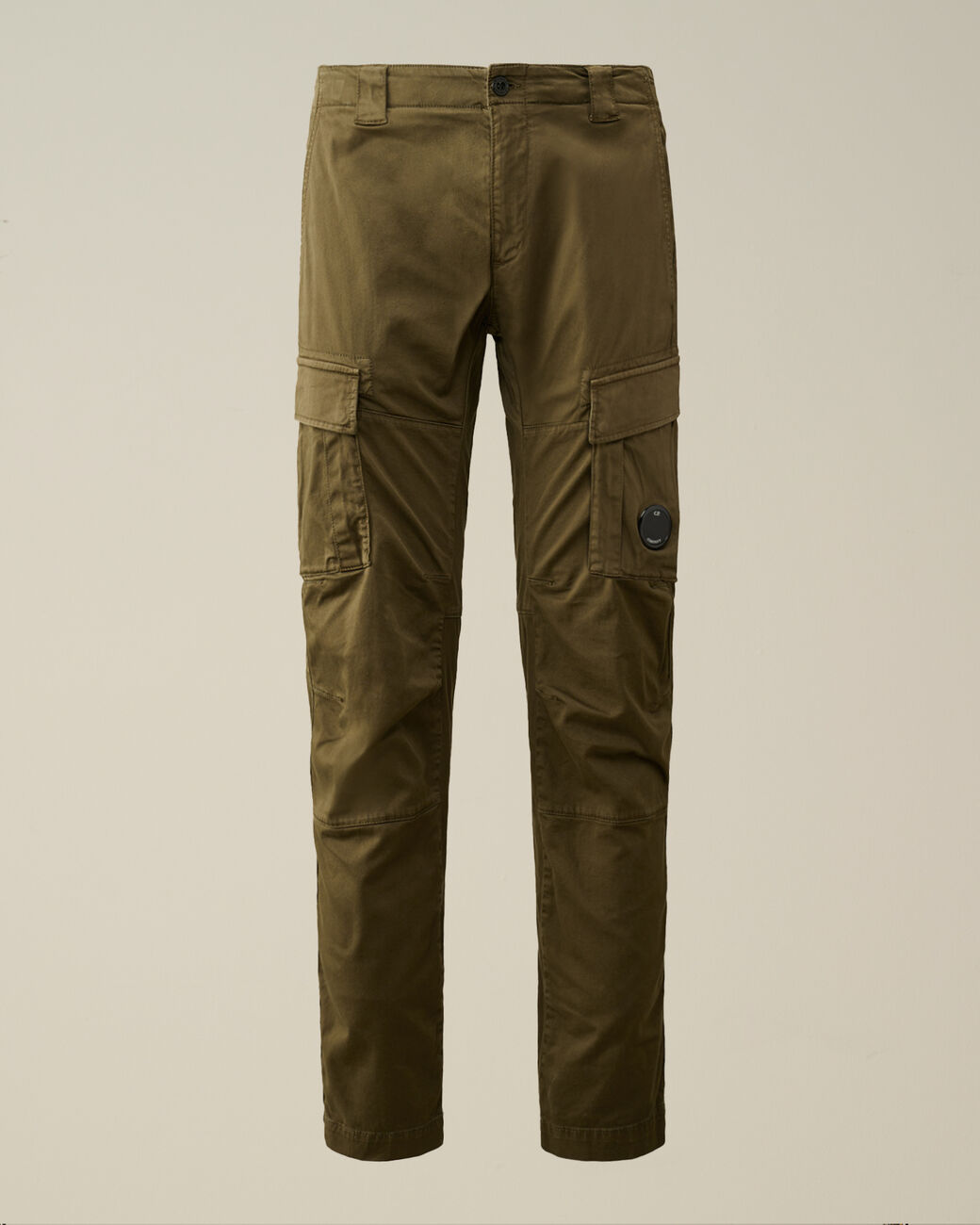 Cargo pants stretch sateen Ivy green