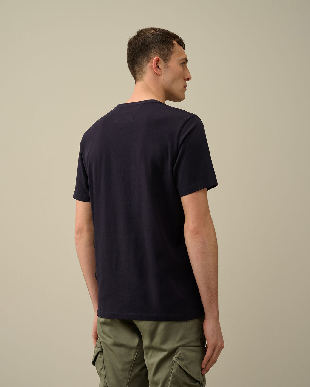 T-shirt sleeve jersey 30/1 blu navy