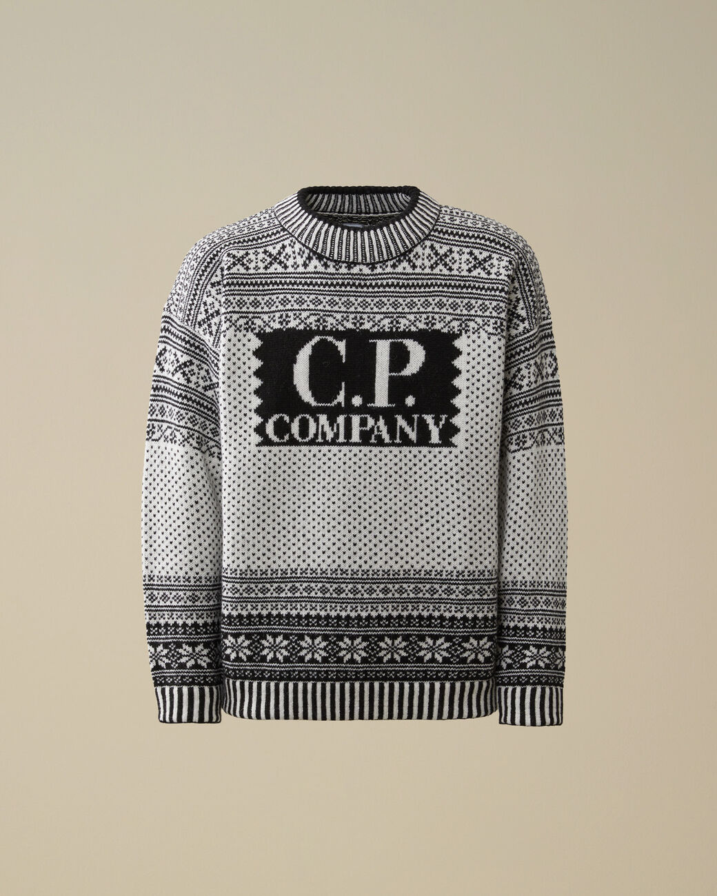 Wool Jacquard Logo knit