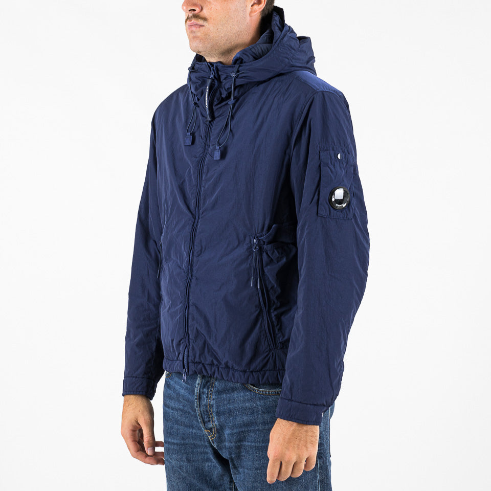 Chrome-R Hooded Padded utility Jacket blu