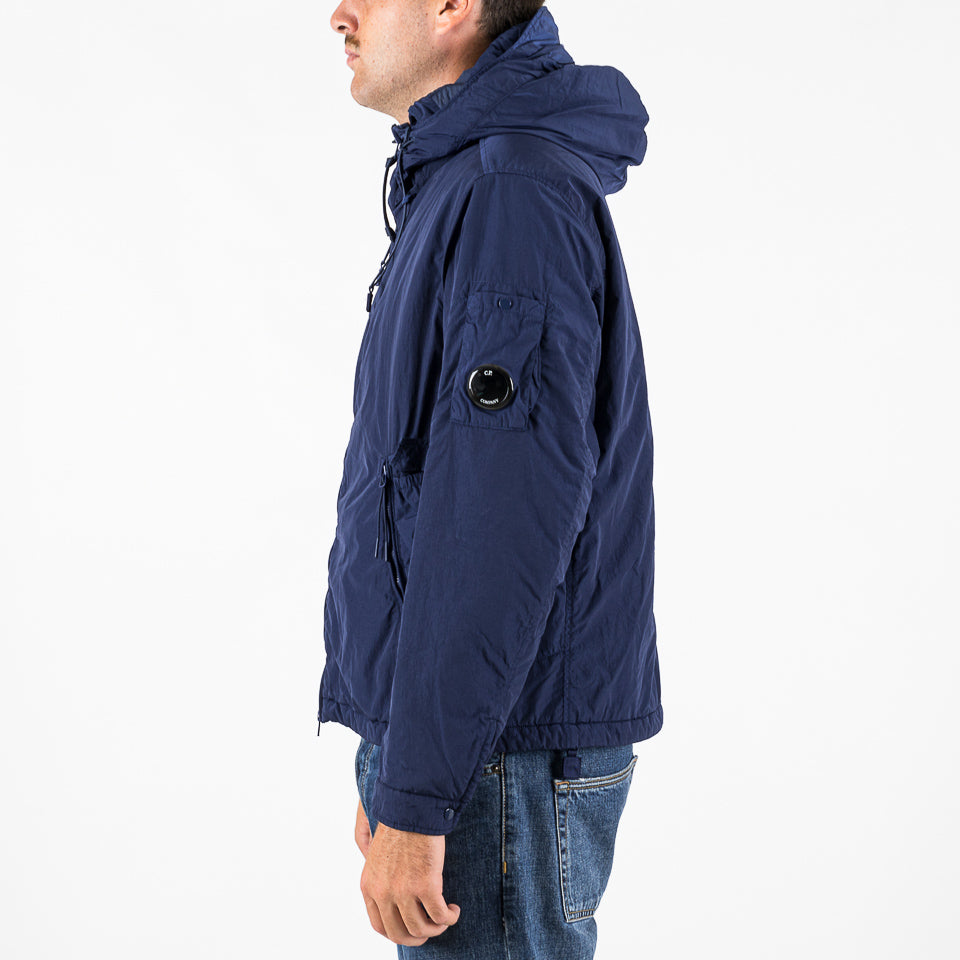 Chrome-R Hooded Padded utility Jacket blu