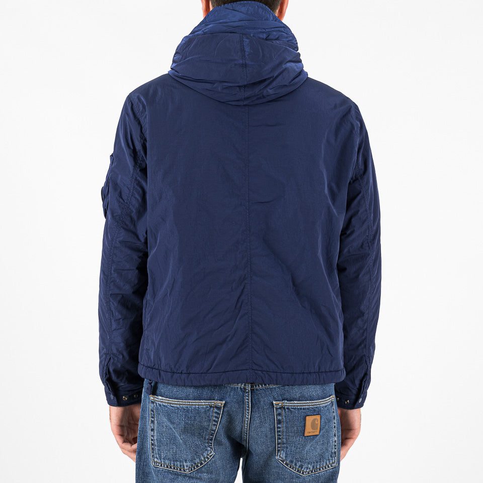 Chrome-R Hooded Padded utility Jacket blu