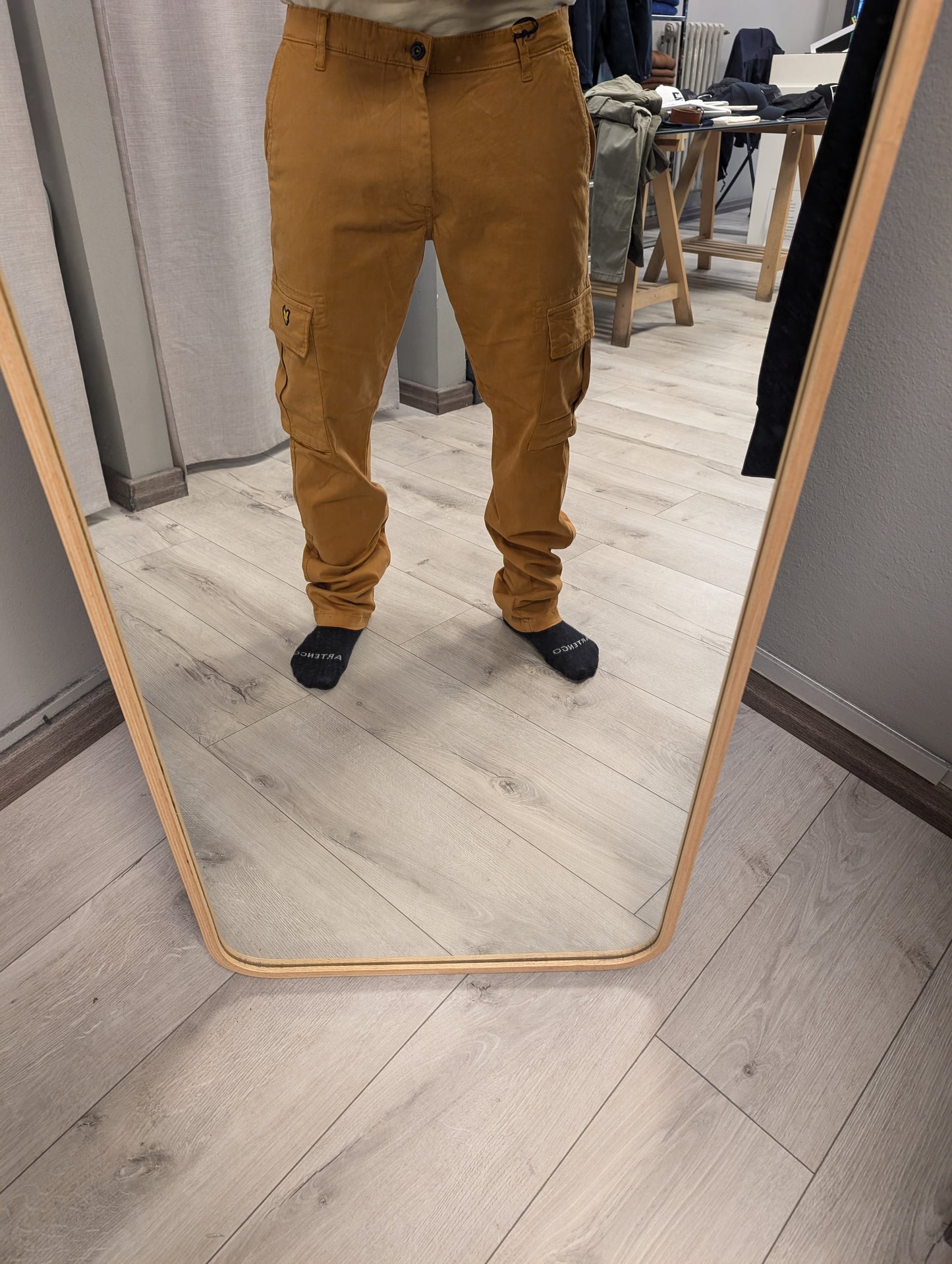 Pantalone Cargo Ocra