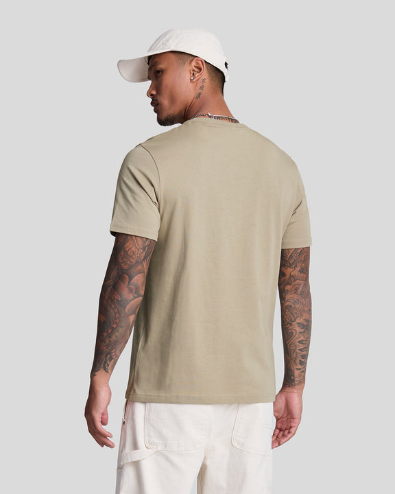 Plain T-shirt uniforme sage