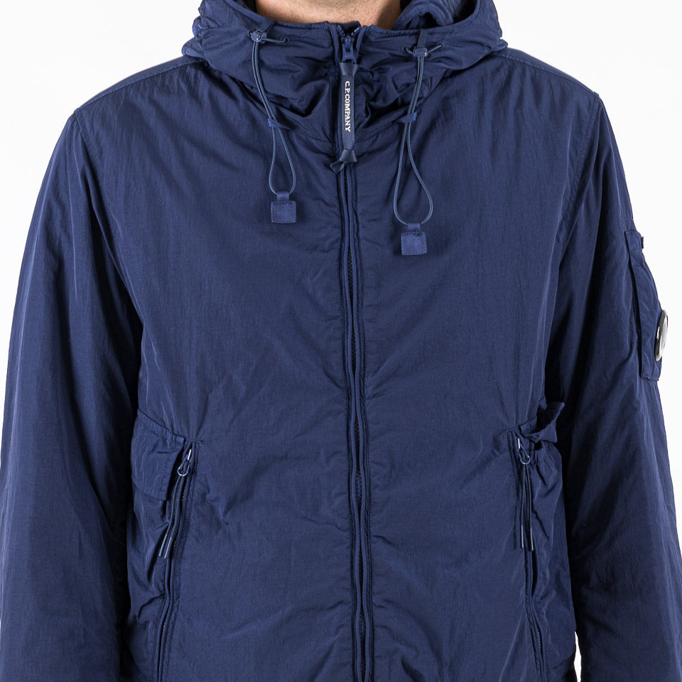 Chrome-R Hooded Padded utility Jacket blu