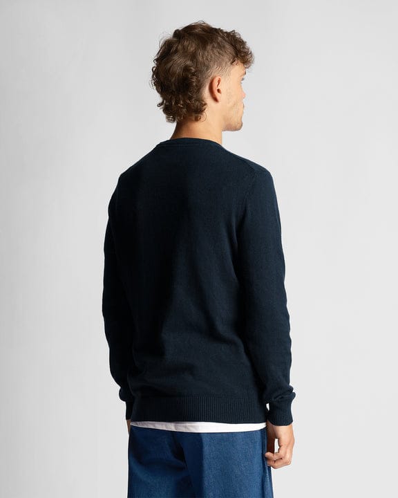 Cotton merino blu navy