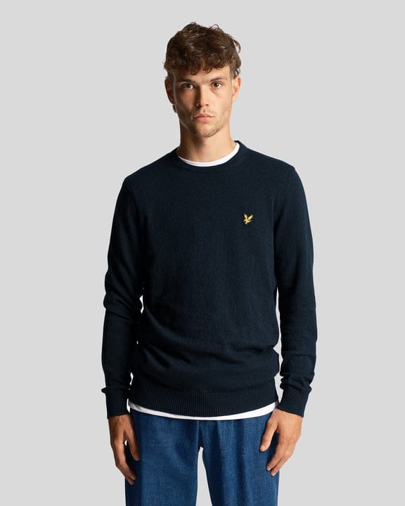 Cotton merino blu navy