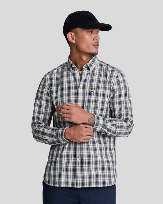 Camicia in tartan cove/dark navy