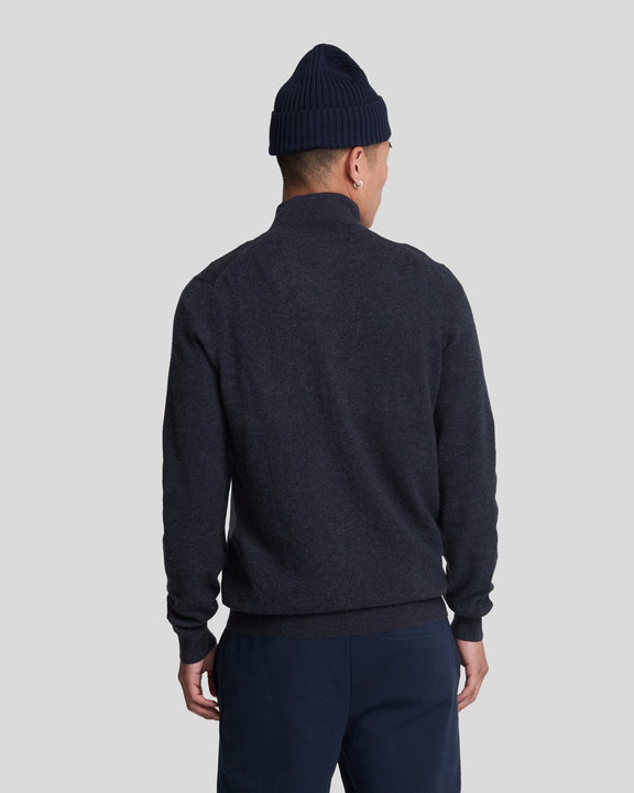 Cardigan Lambswool blu navy