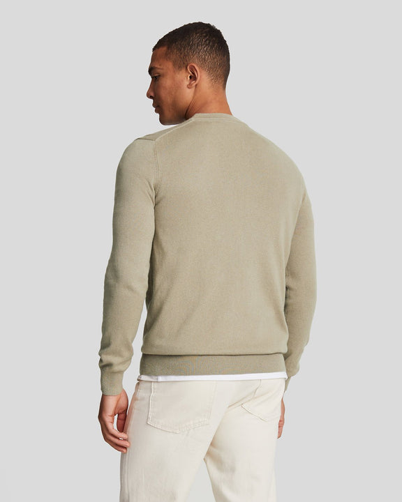 Cotton merino uniform sage