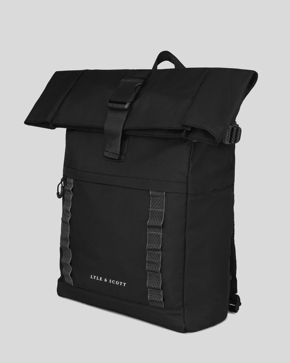 Zaino in ripstop rolltop nero