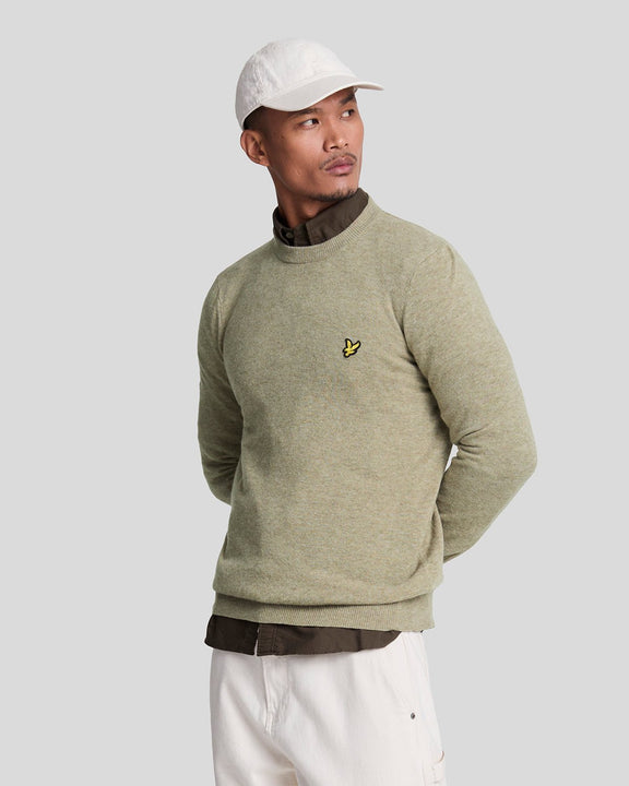 Maglione Lambswool sage uniform marl