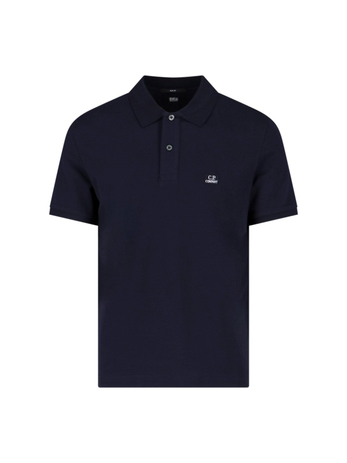 Stertch Piquet slim polo shirt blu navy