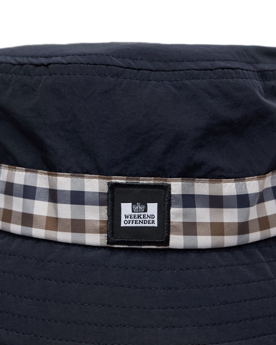 Queensland mid check cap blu navy