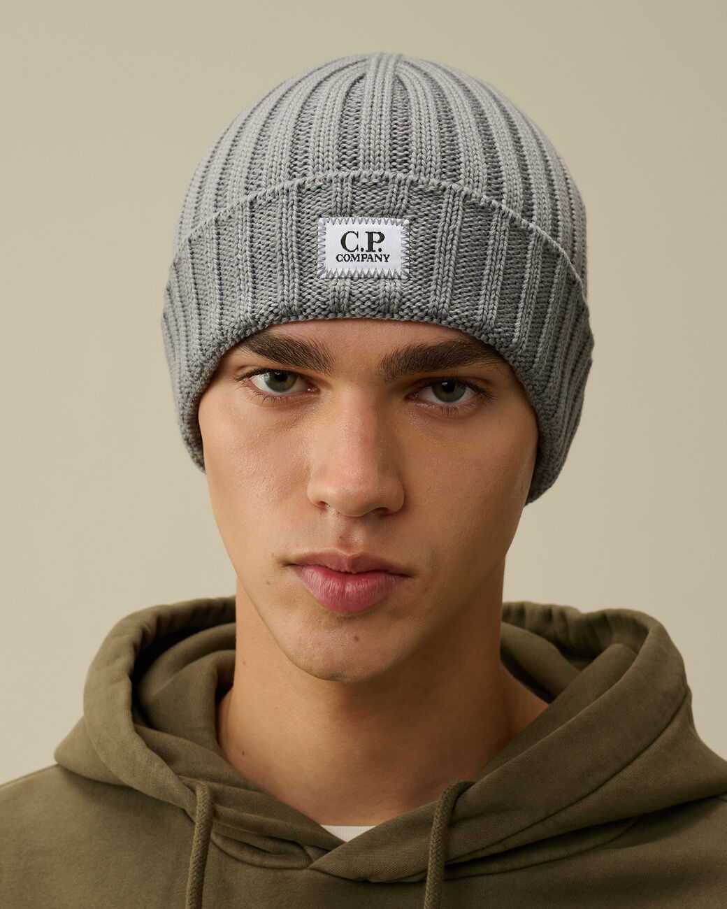 Cuffia merino logo Griffin grey