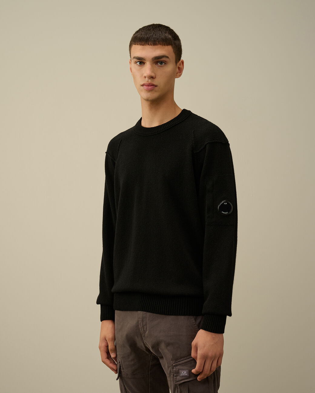 Lambswool GRS crew neck nero