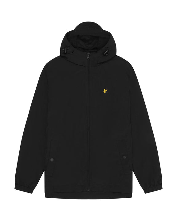 Zip Throug Hooded Jacket nero