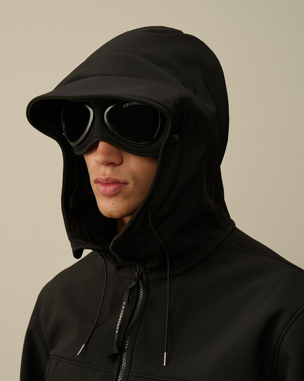 C.P. Shell-R Goggle Jacket nero