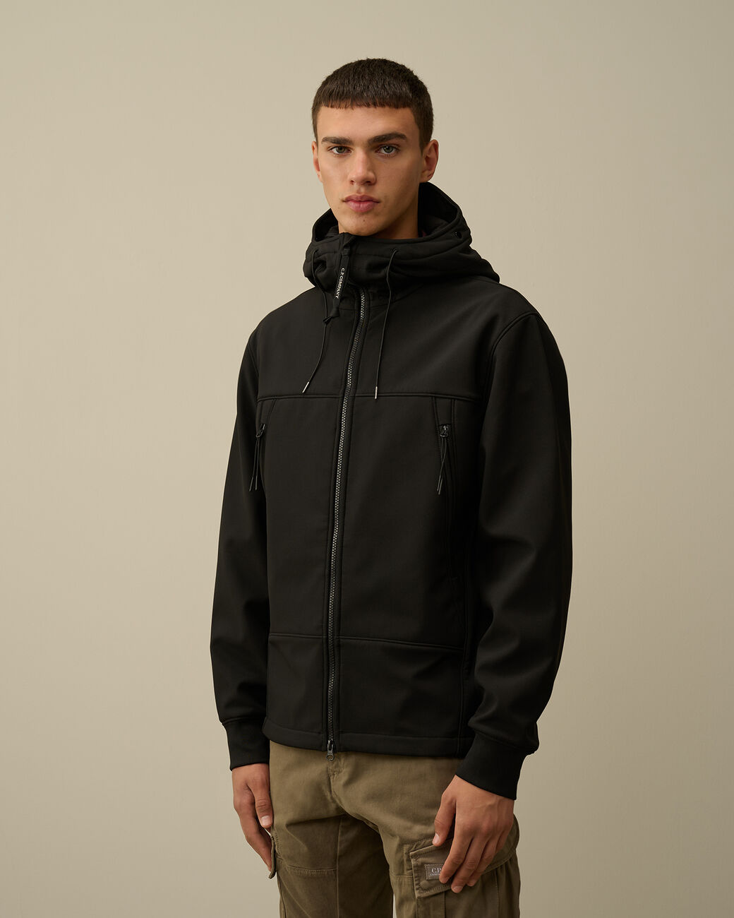 C.P. Shell-R Goggle Jacket nero