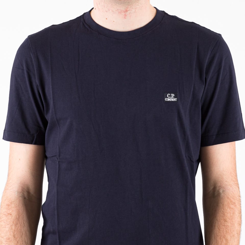 Jersey logo T-shirt blu navy