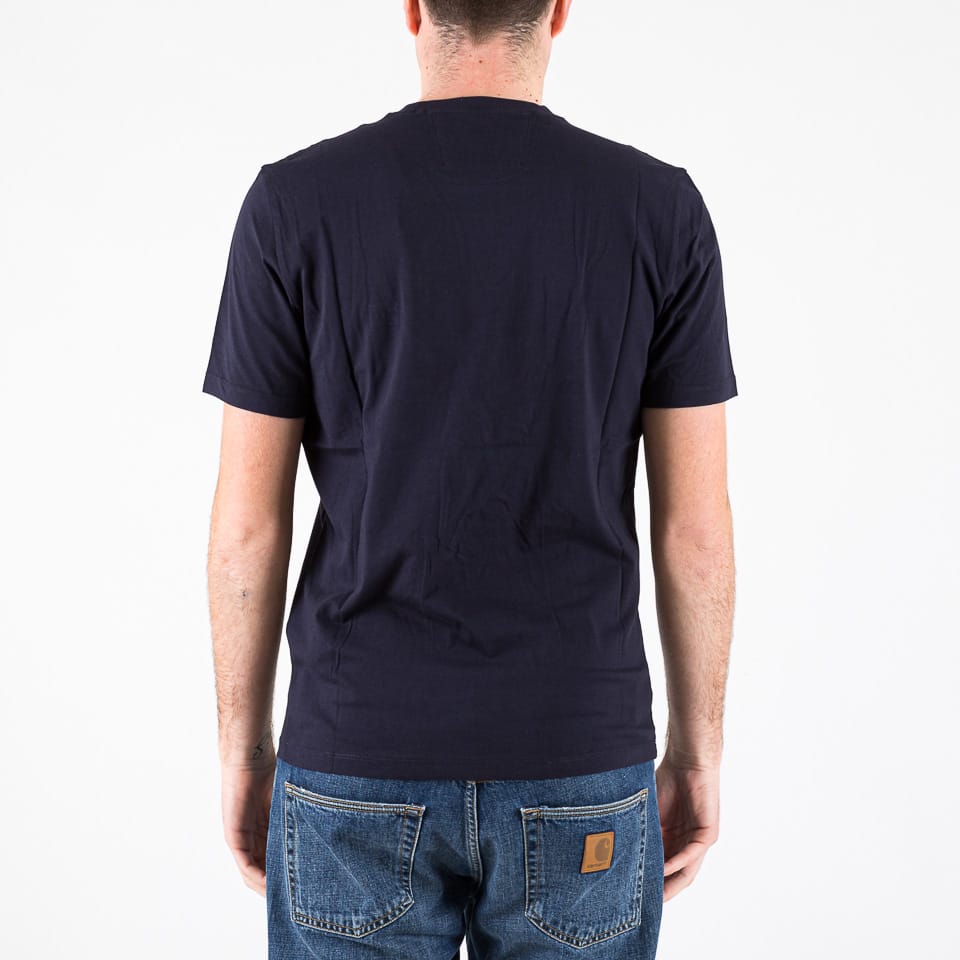 Jersey logo T-shirt blu navy