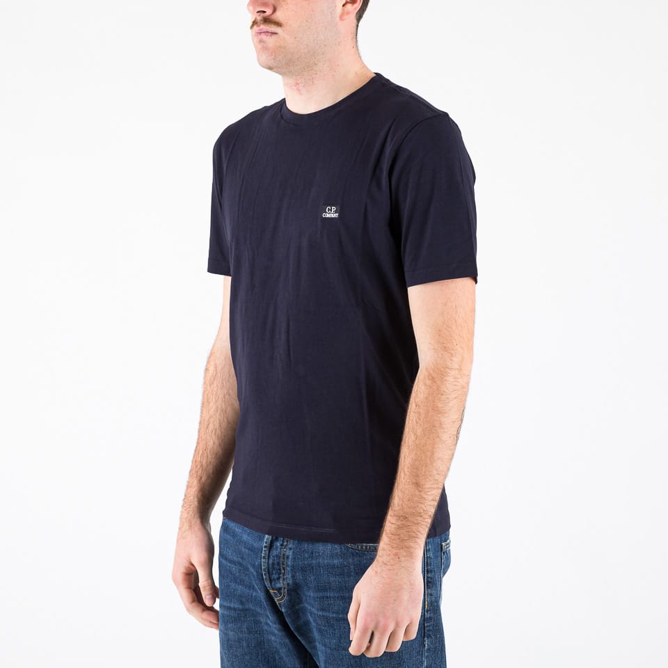 Jersey logo T-shirt blu navy